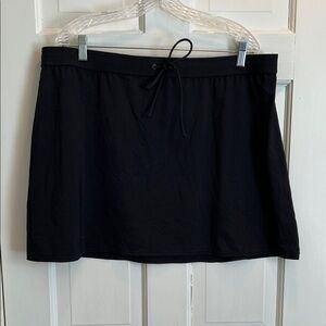 Lands' End Women's Black Swim Skirt Cover Up Size 18 XL